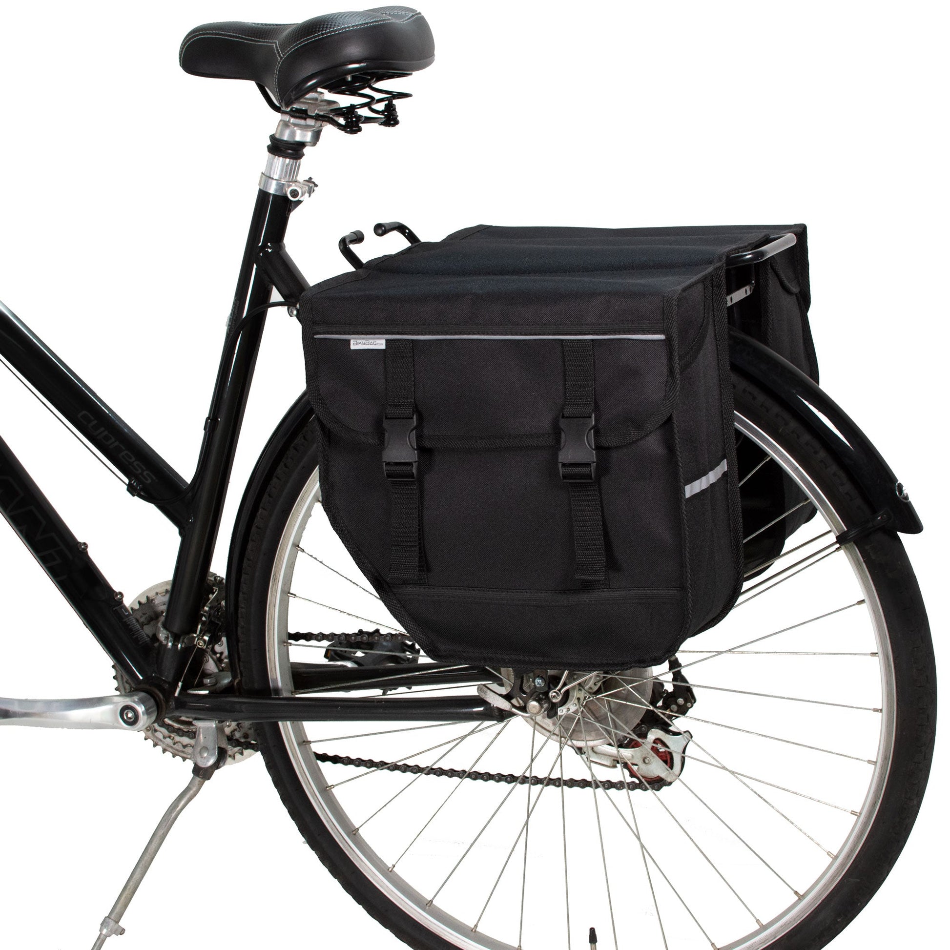 Bicycle Double Panniers Waterproof Black
