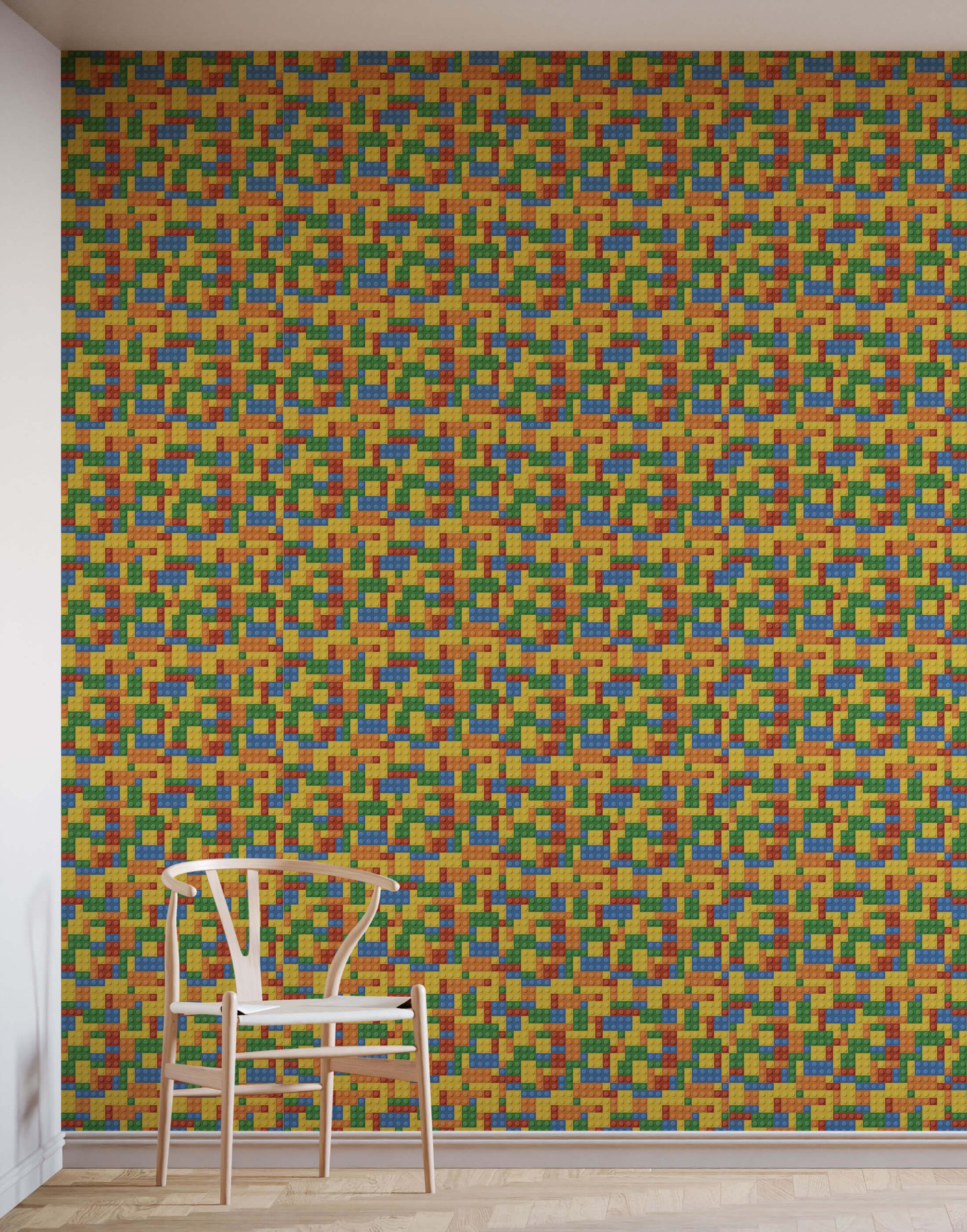 Colourful Building Blocks Wallpaper