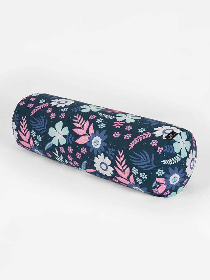Organic Buckwheat Floral Meditation Bolster Cushion