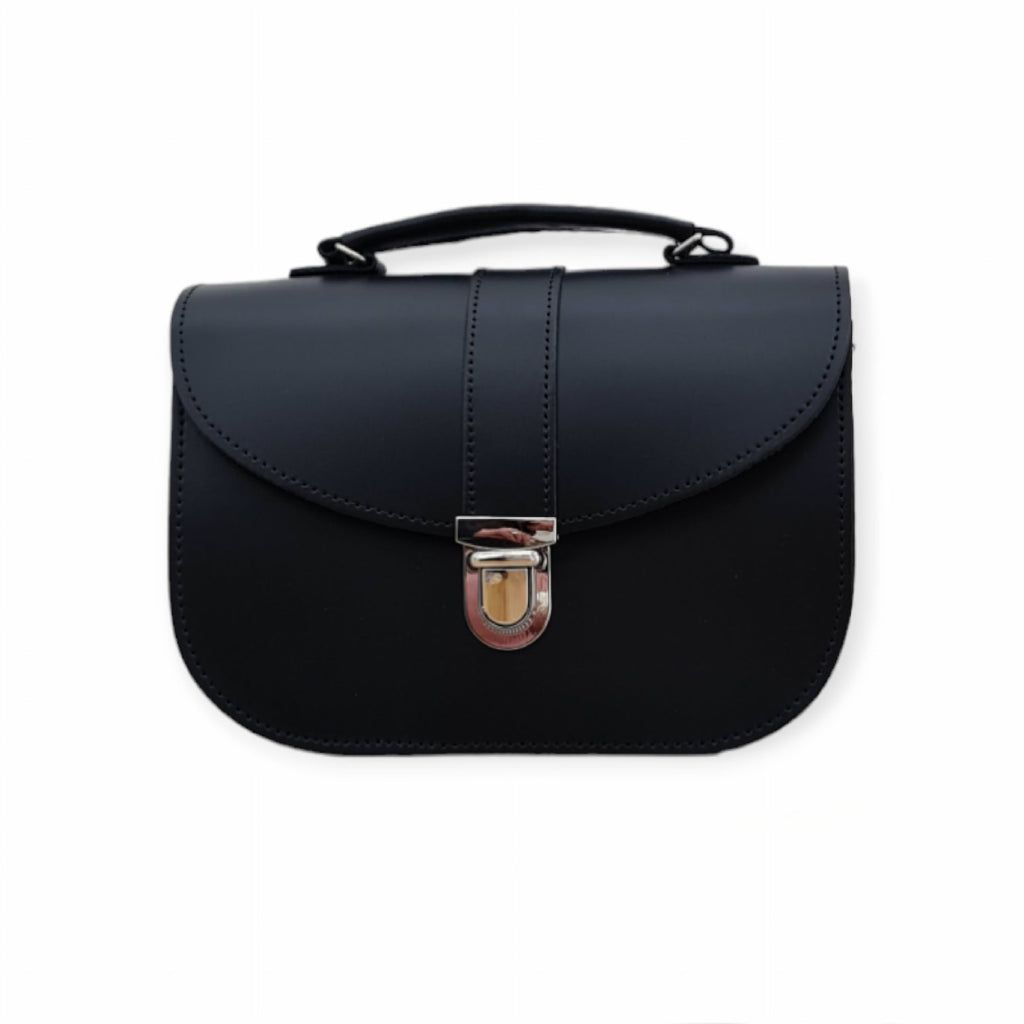 Handmade Leather Bag in Black