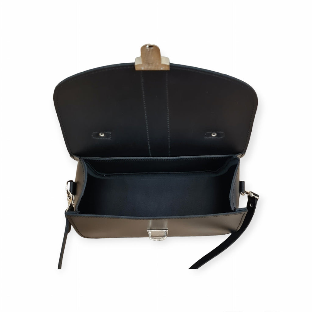 Handmade Leather Bag in Black