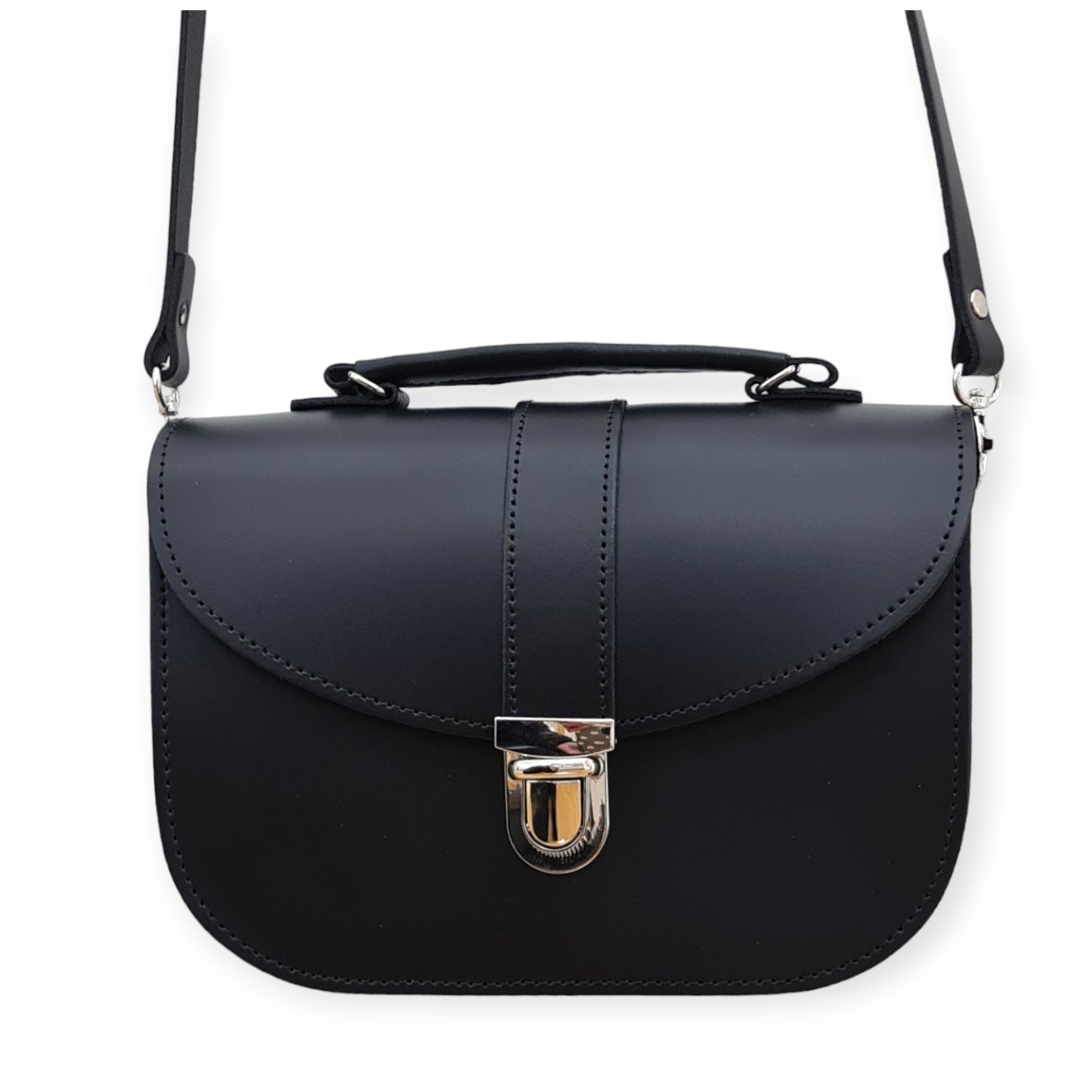 Handmade Leather Bag in Black