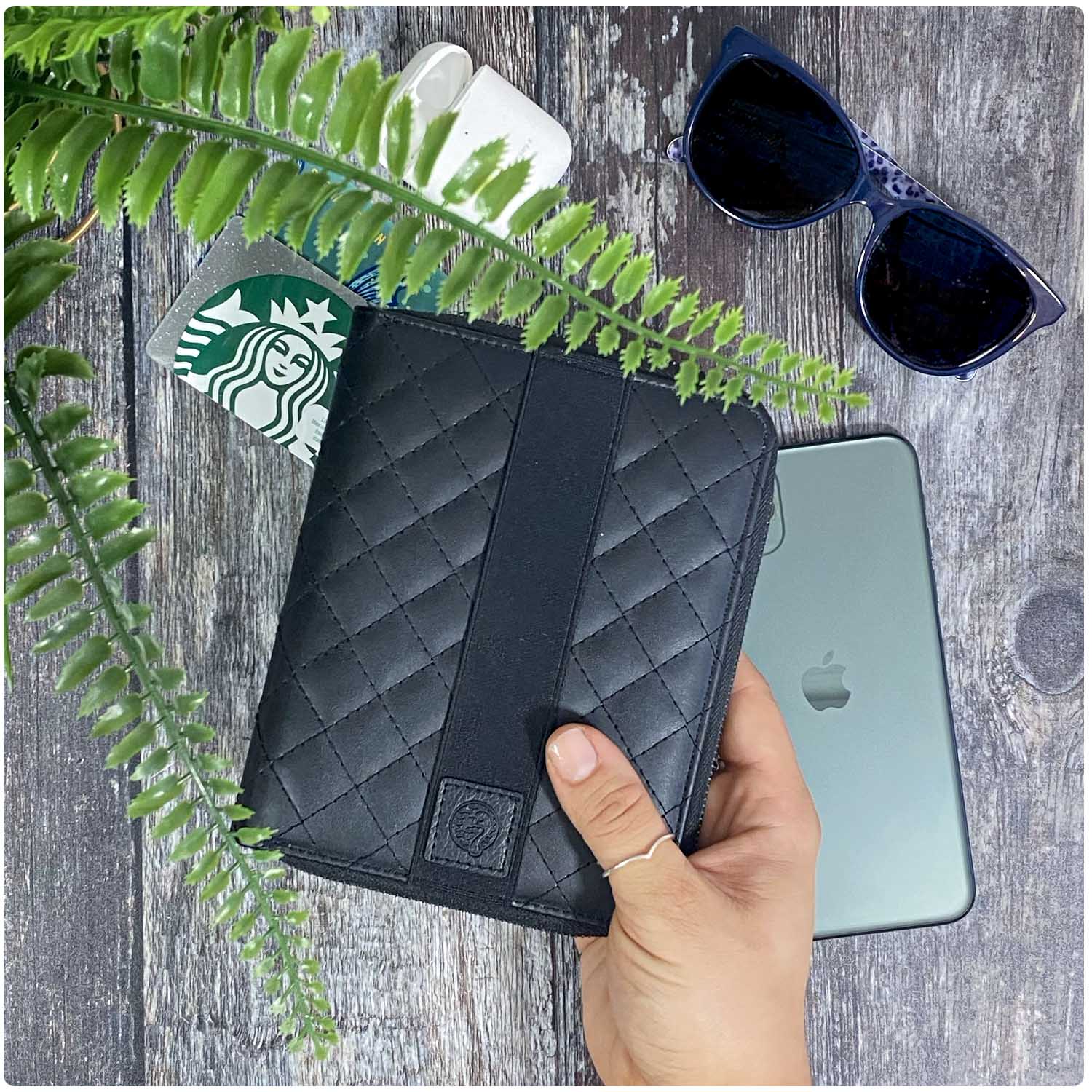 Black Padded Travel Organiser