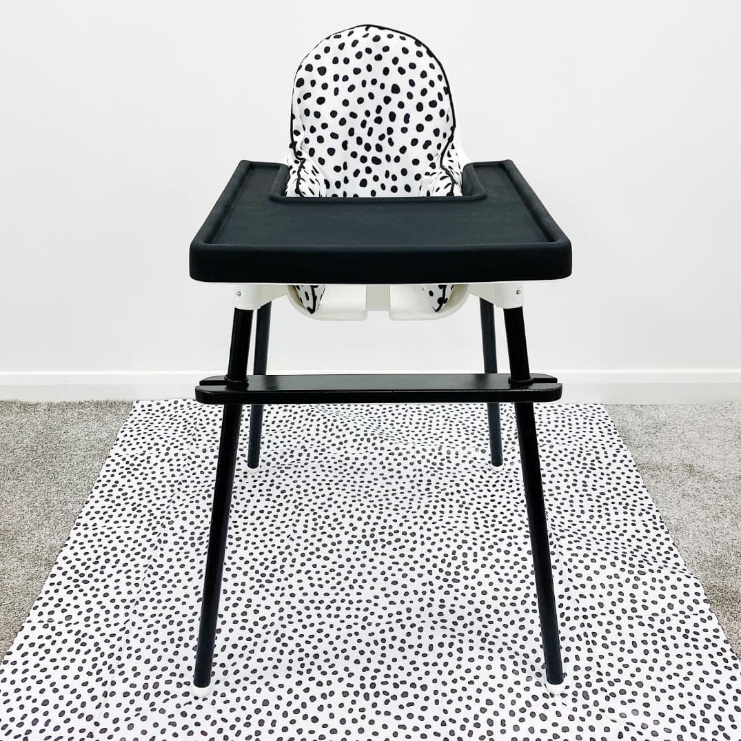 Splash mat - Monochrome Spotty Polka Dot