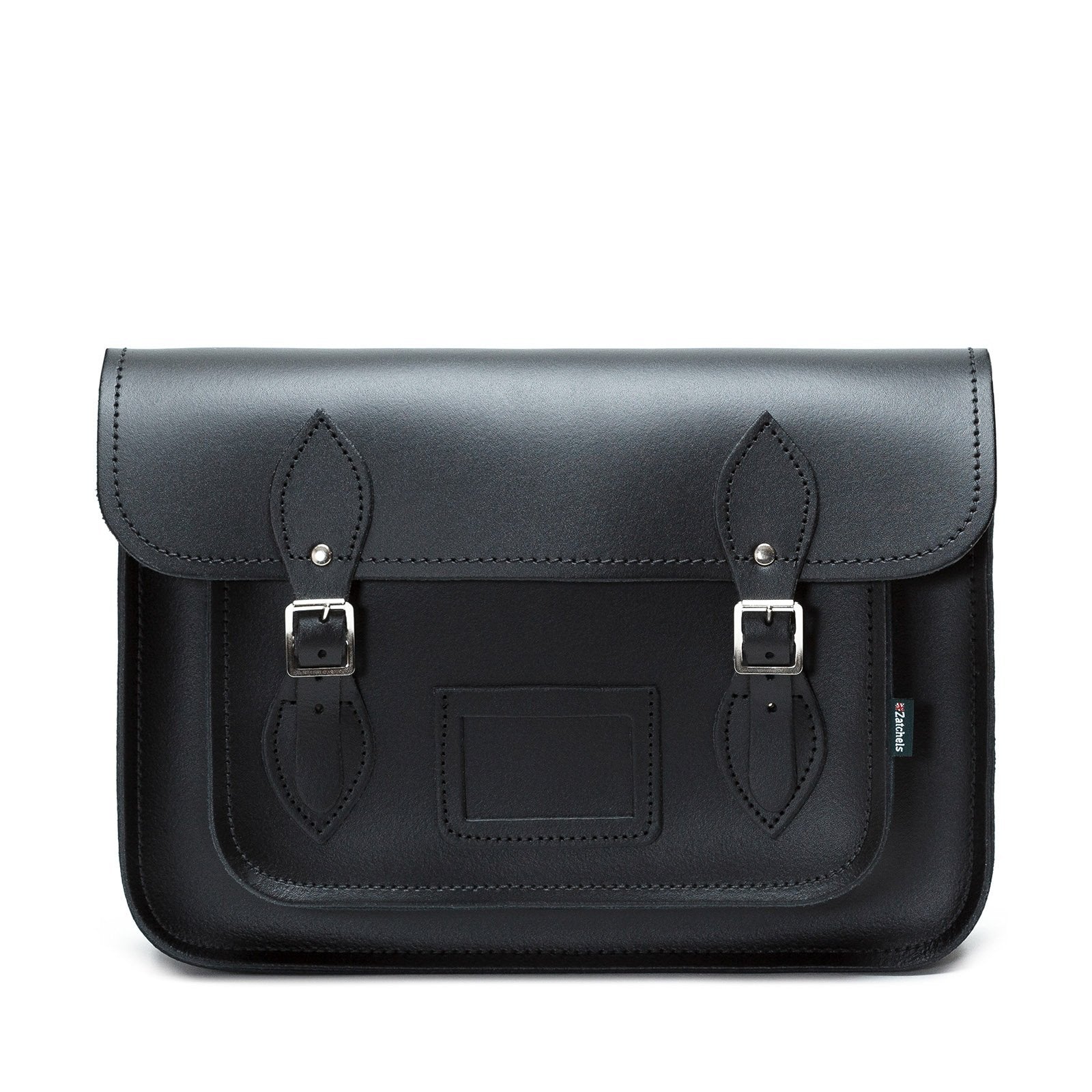 Handmade Black Leather Satchel