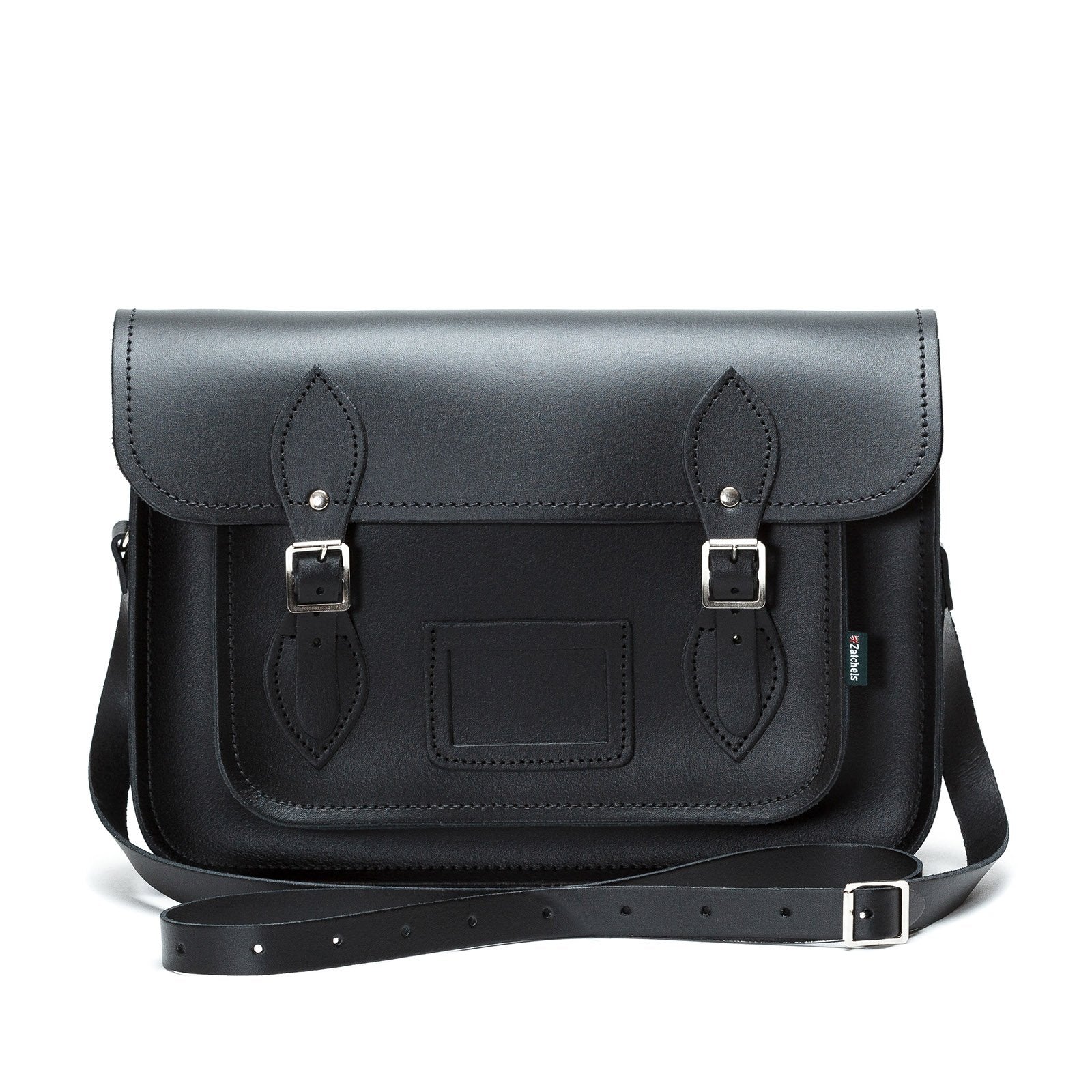 Handmade Black Leather Satchel