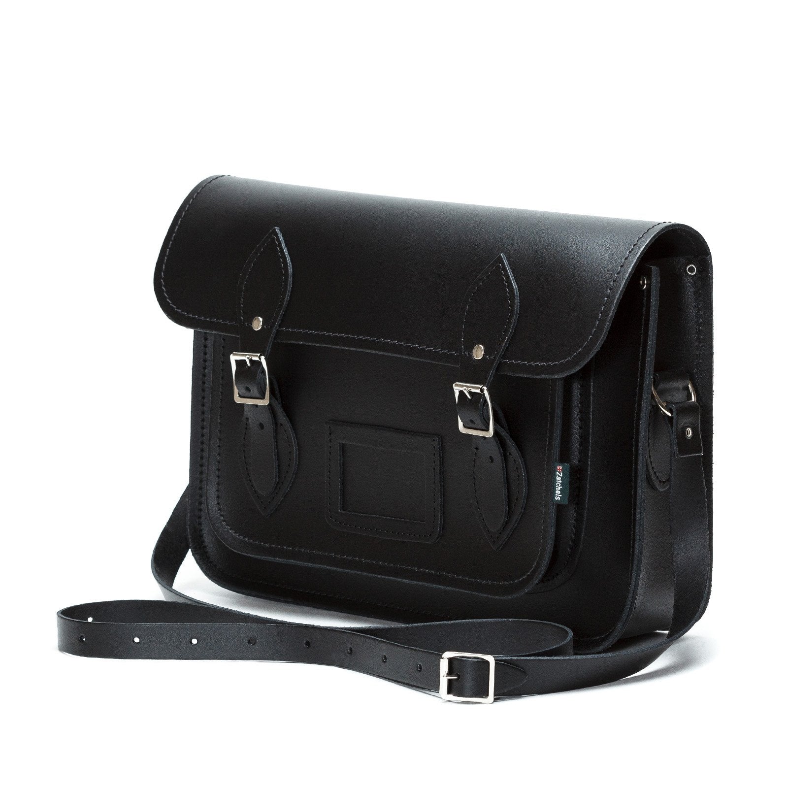 Handmade Black Leather Satchel