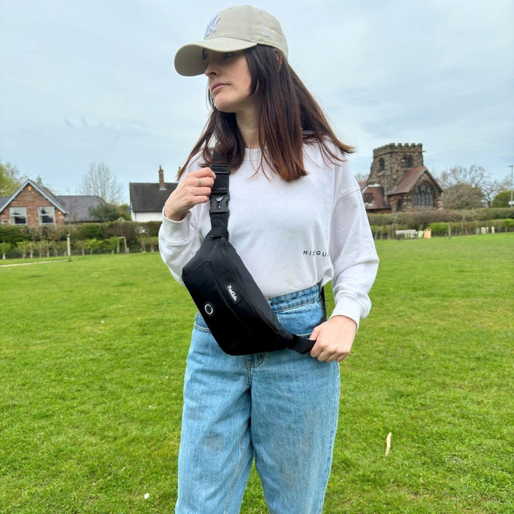 Dog Walking Bum Bag in Black