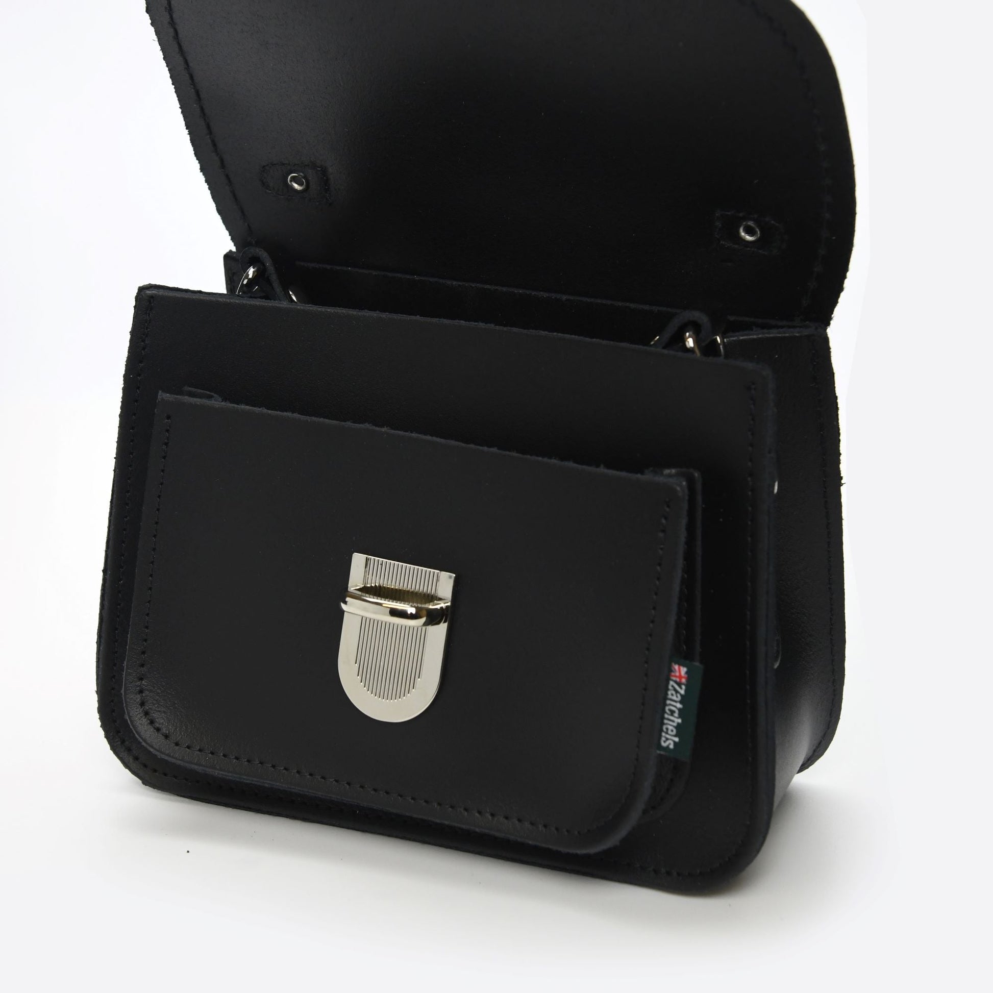 Luna Handmade Leather Bag in Black