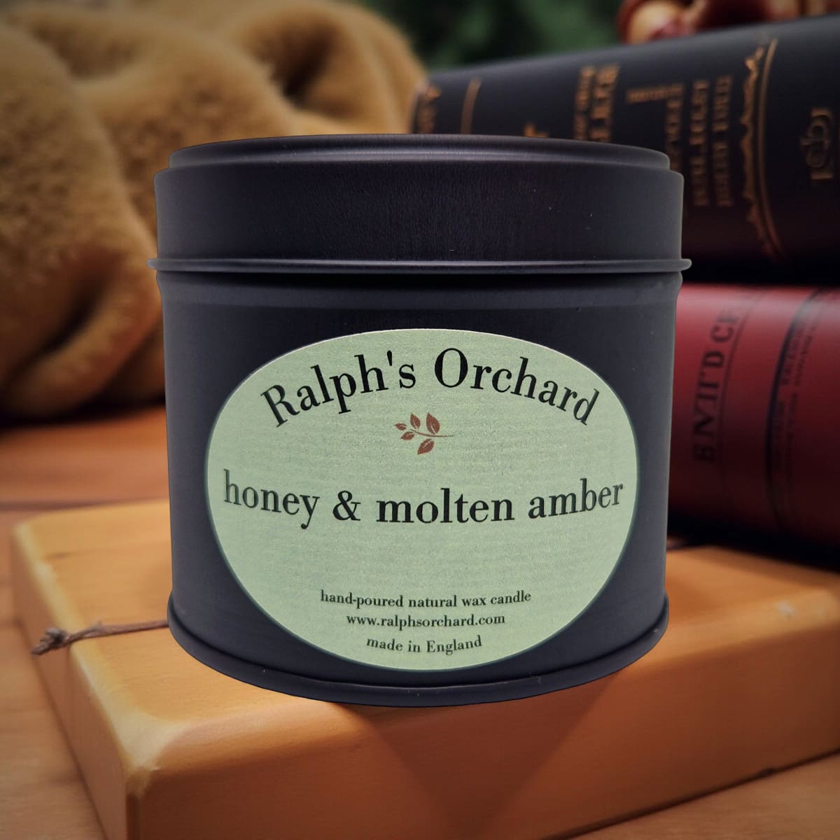 Honey and Molten Amber Soy Candle