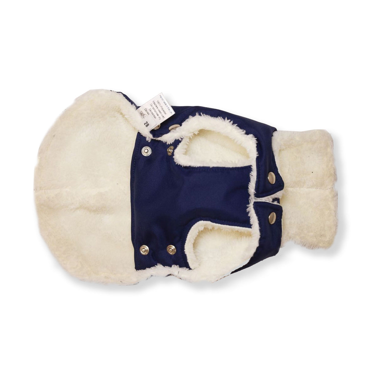 Blue and Ivory Teddy Bear Waterproof Dog Jacket
