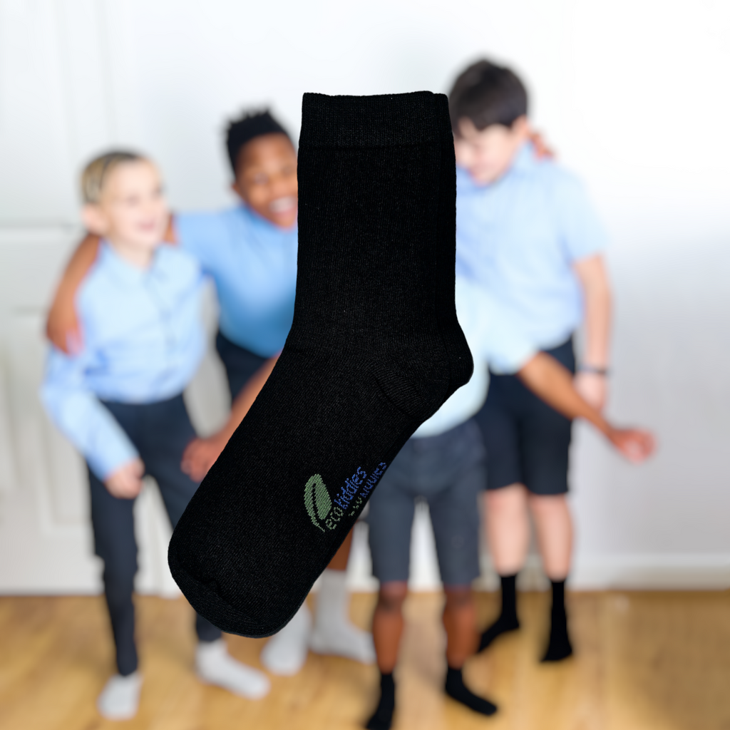 Black School Socks for Kids