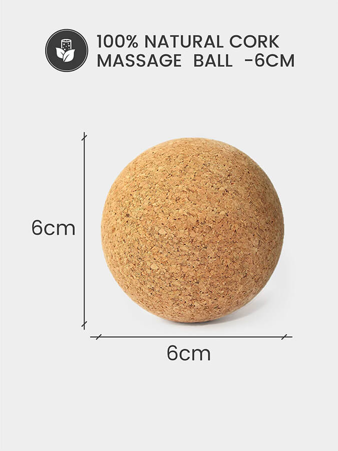Cork Massage Ball Four Pack