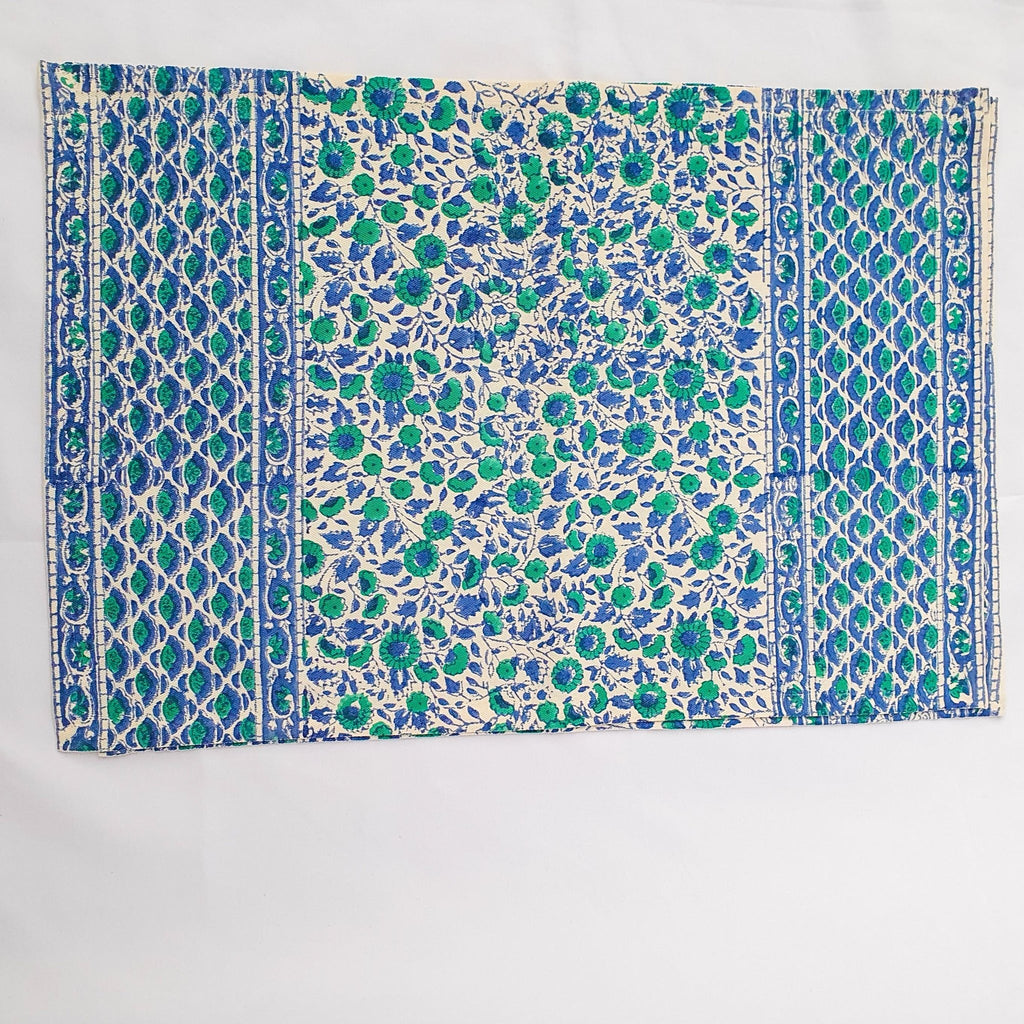Block Printed Organic Cotton Placemats Set of 2