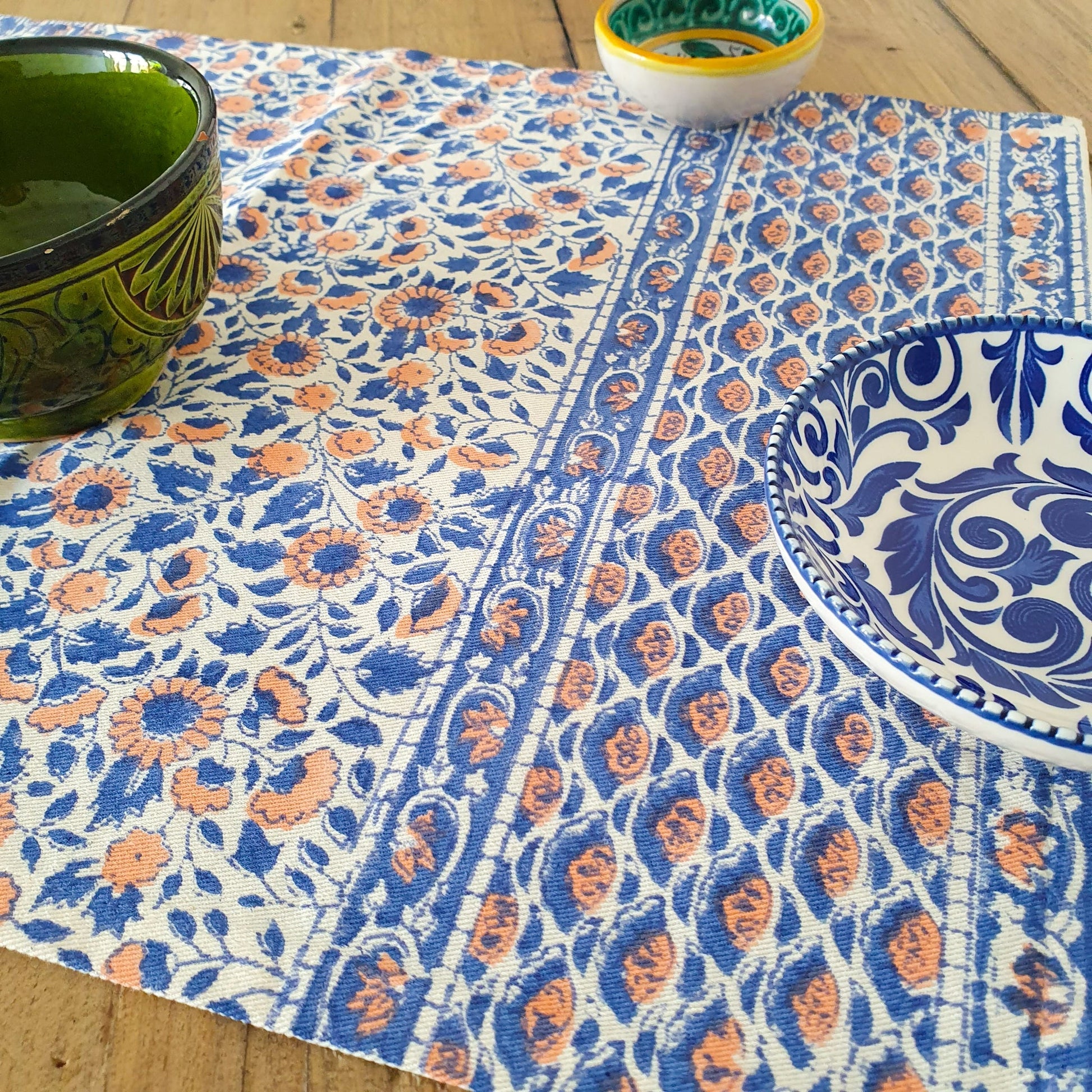 Block Printed Organic Cotton Placemats Set of 2