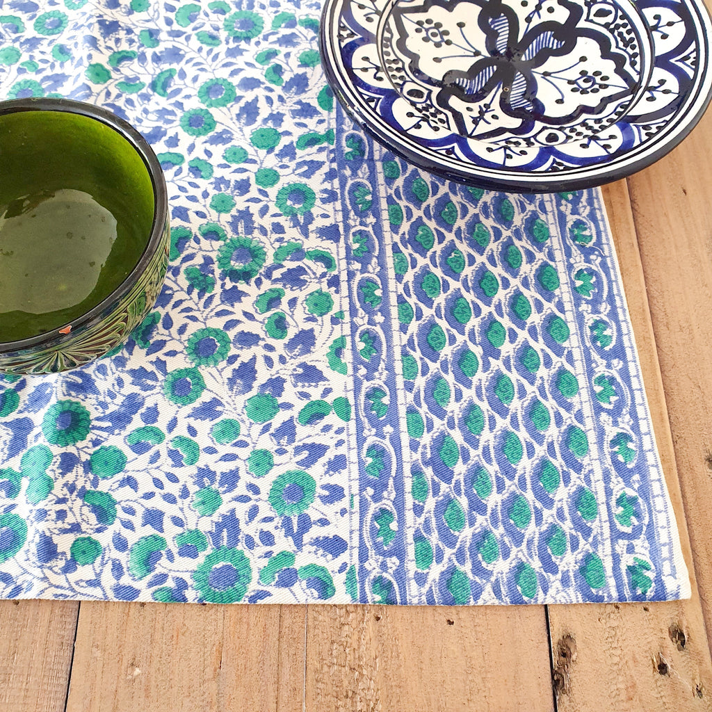 Block Printed Organic Cotton Placemats Set of 2