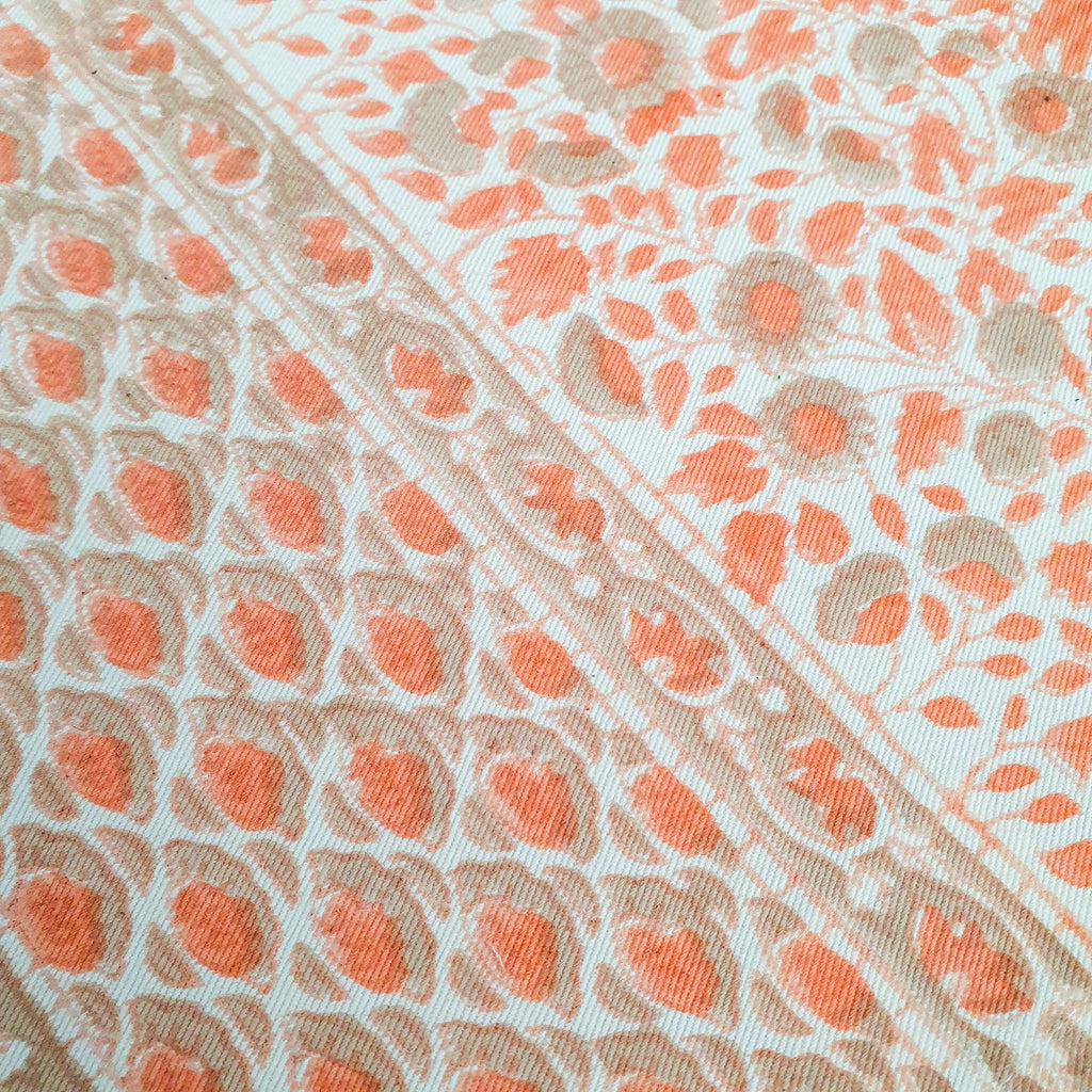 Block printed organic cotton placemats set of 2