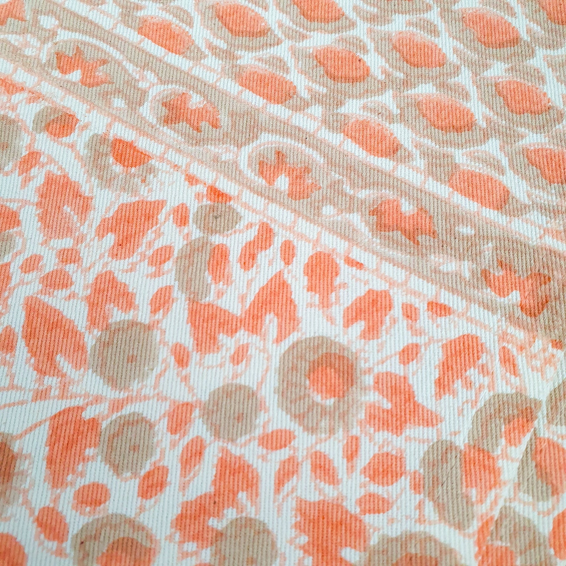 Block printed organic cotton placemats set of 2