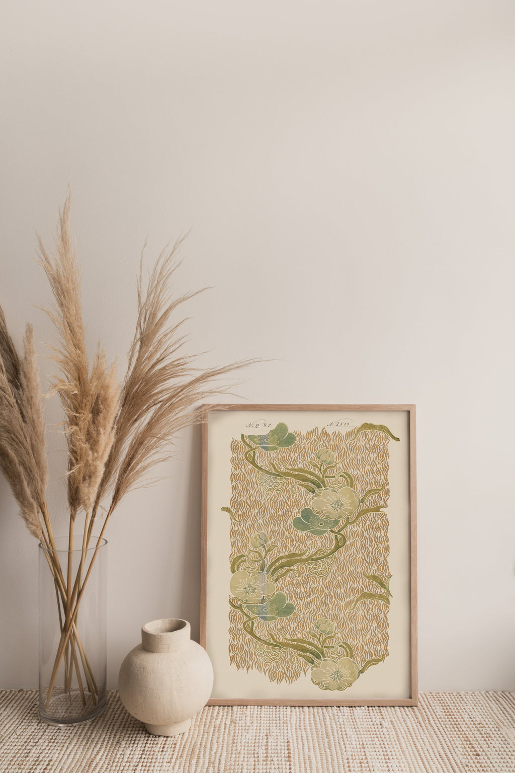 Nouveau Blossoms Vintage Archive Poster Print