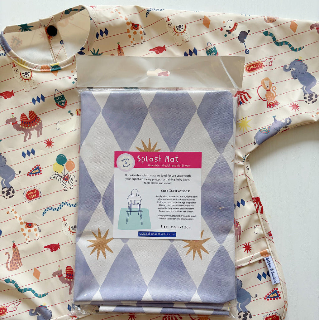 Splash mat - Blue Harlequin