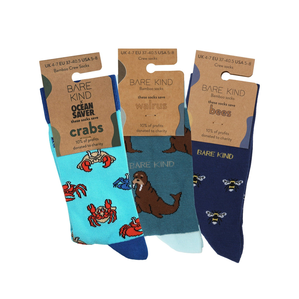Blue Lover 3 Bamboo Sock Set