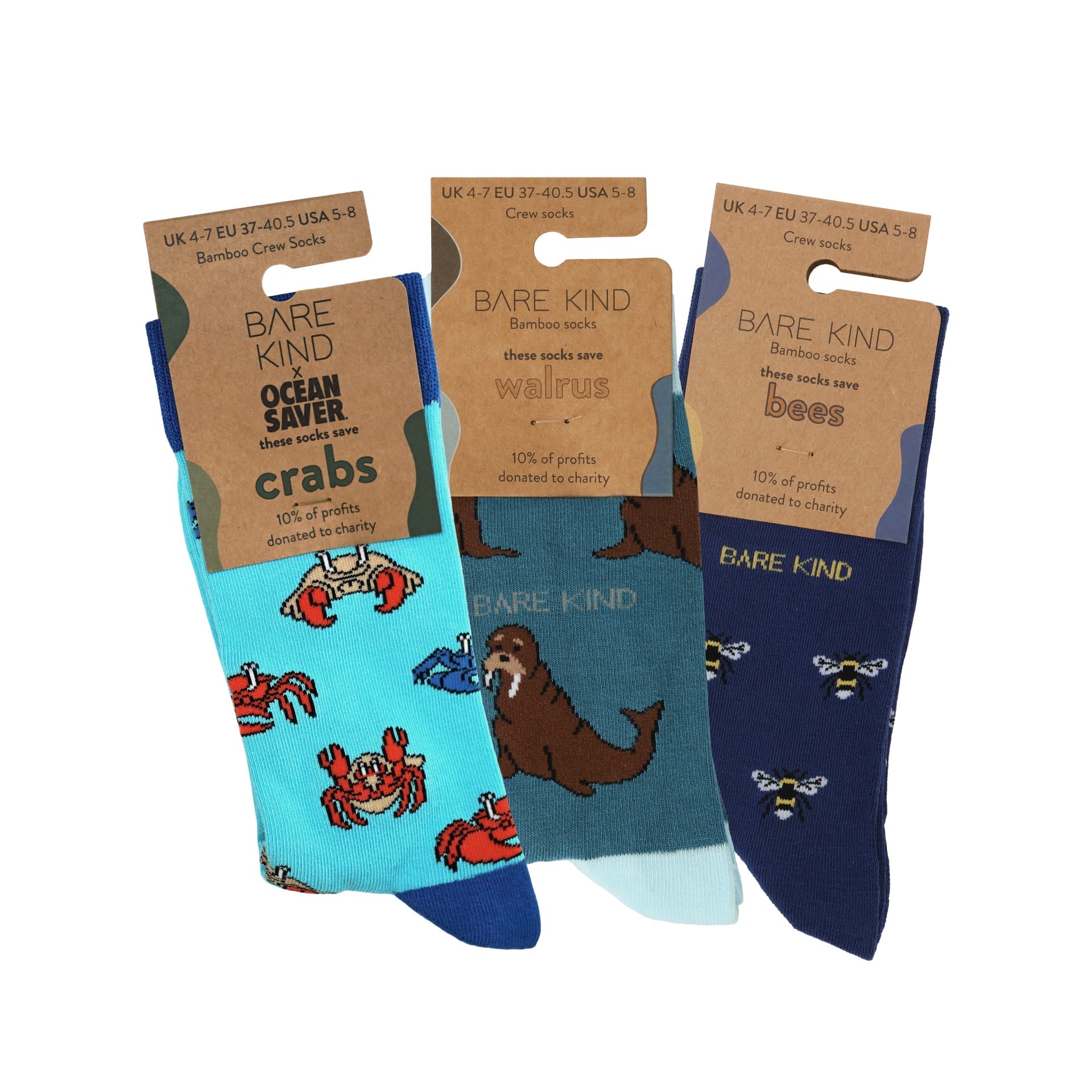 Blue Lover 3 Bamboo Sock Set