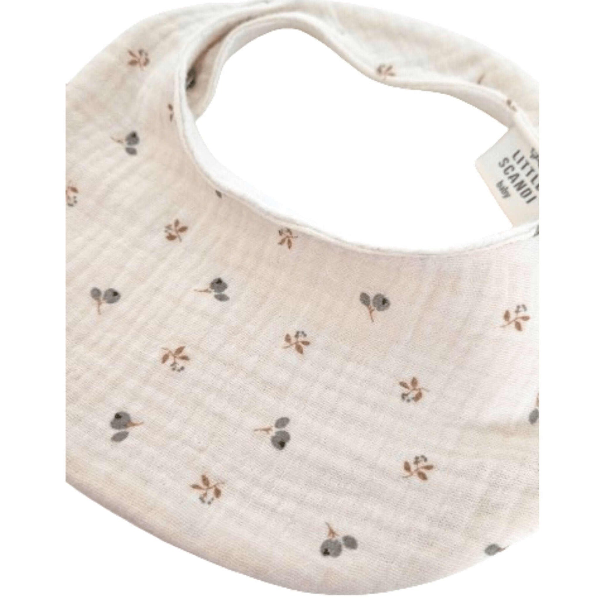 Blueberries Waterproof Baby Bib Set with Soft Double Layer Cotton