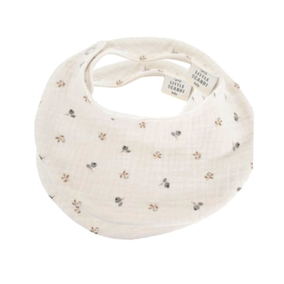 Blueberries Waterproof Baby Bib Set with Soft Double Layer Cotton