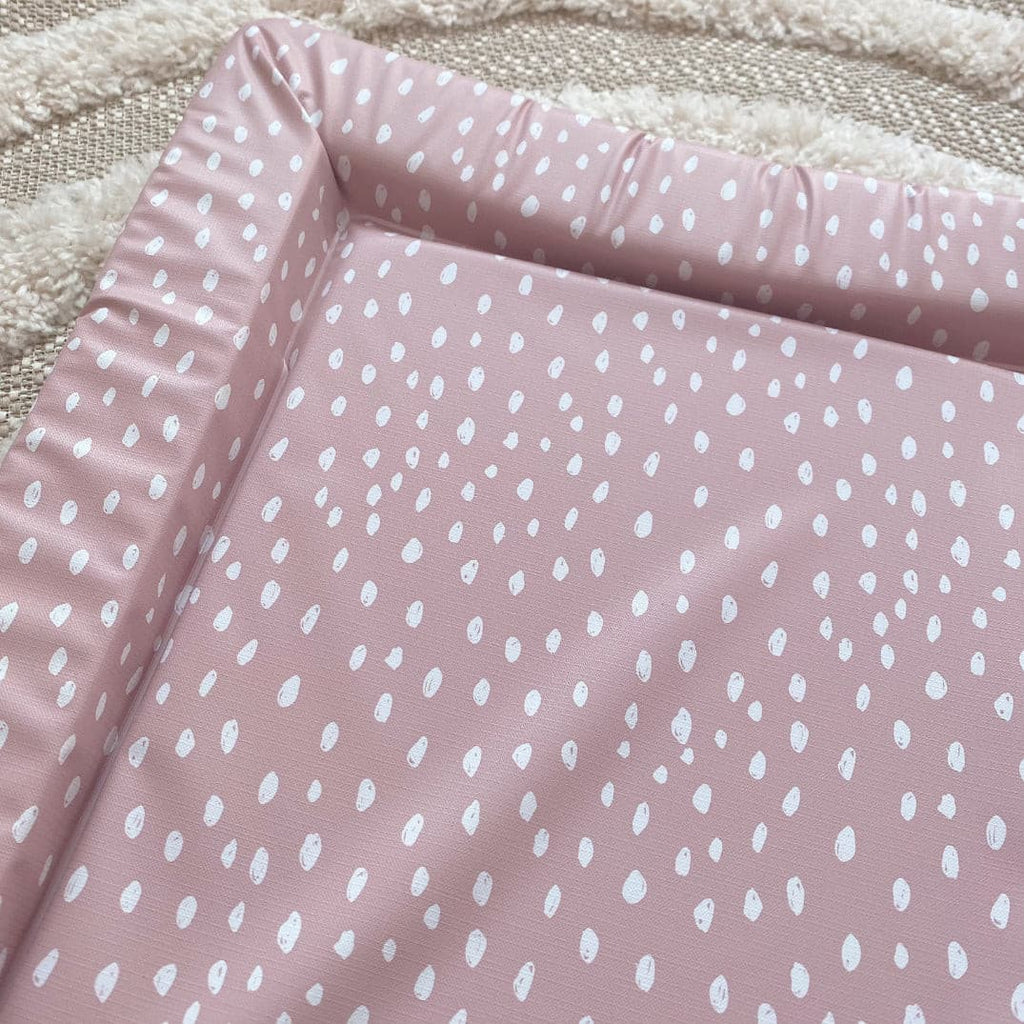 Standard Changing Mat - Dusky Pink Spots Print
