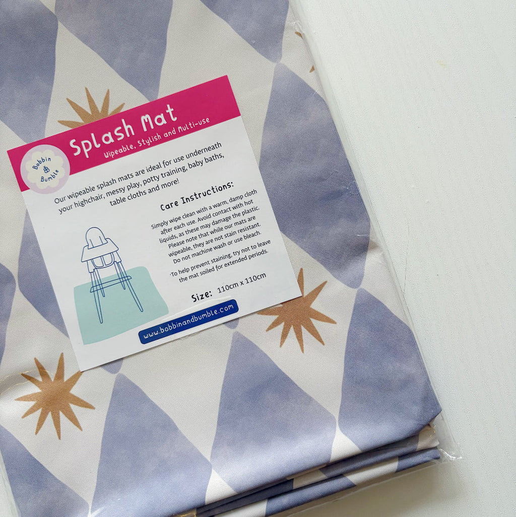 Splash mat - Blue Harlequin