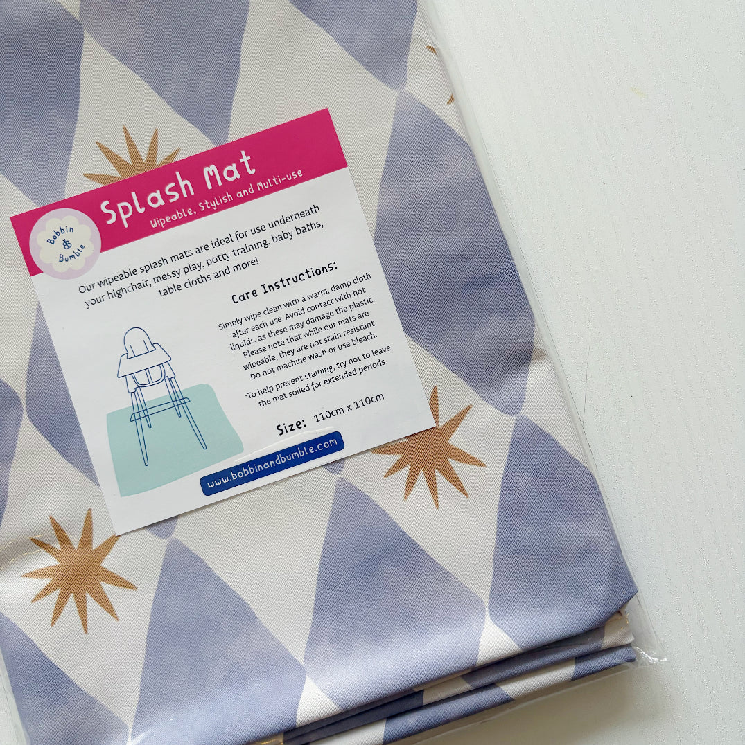 Splash mat - Blue Harlequin