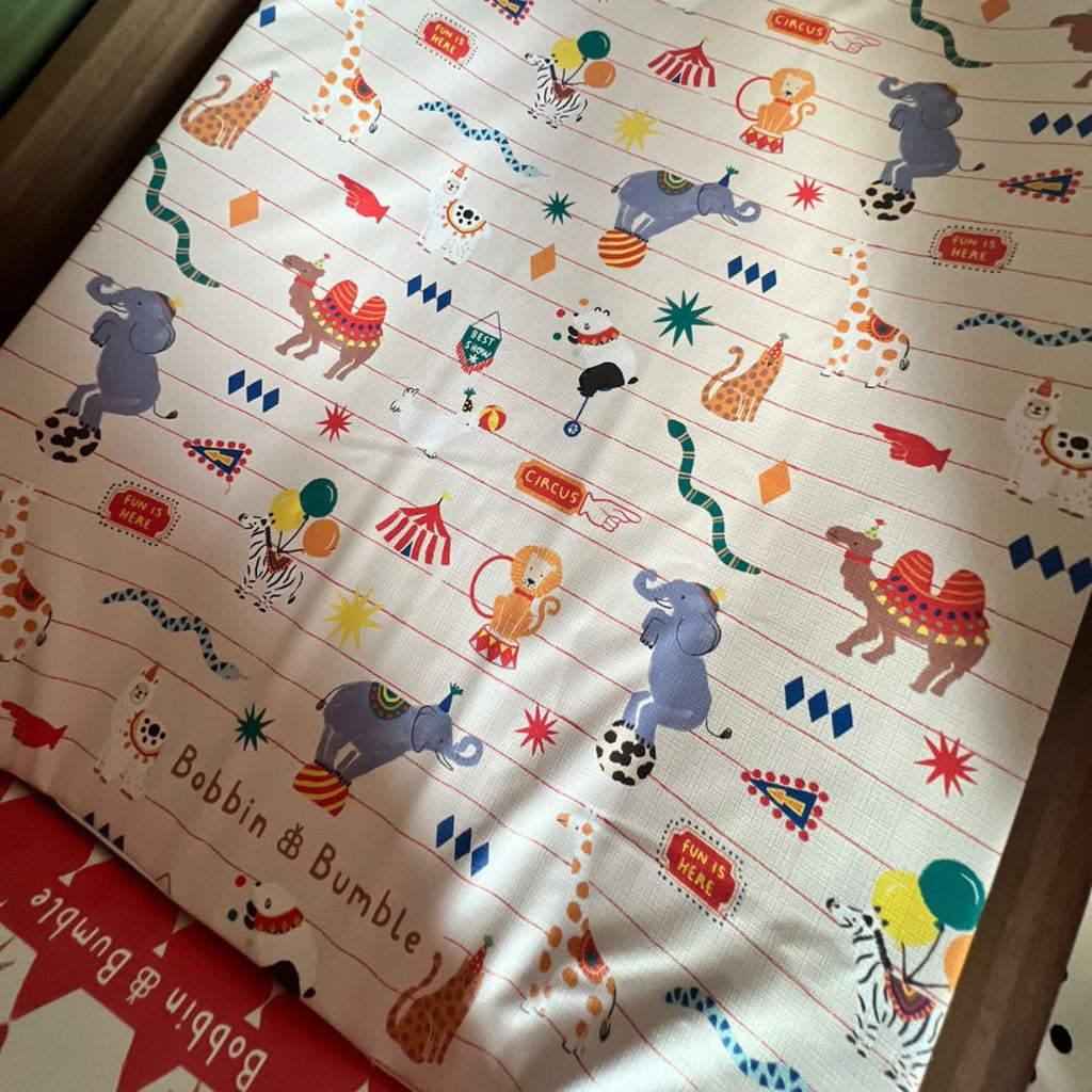 Anti-Roll Wedge Baby Changing Mat - Circus