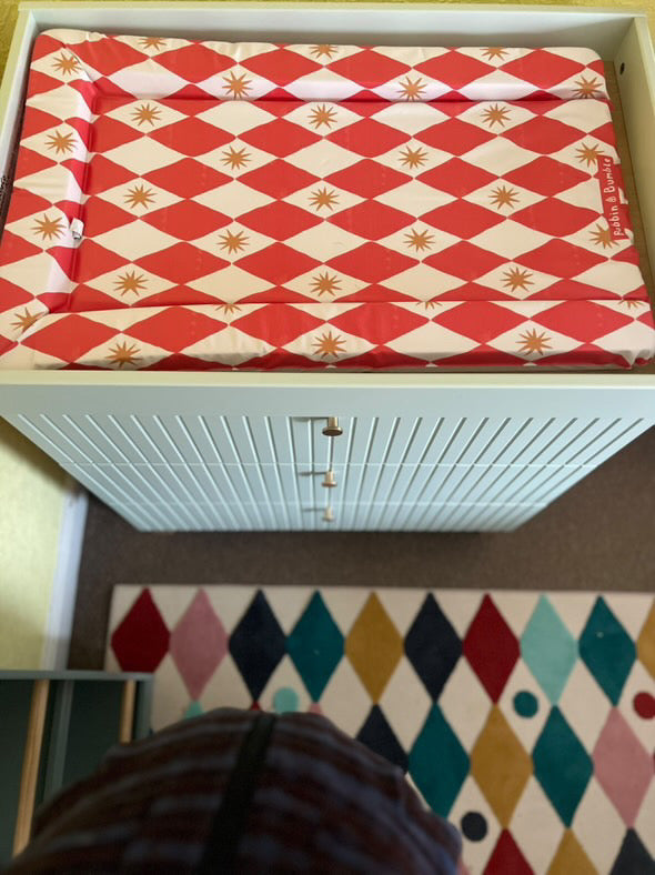 Standard Changing Mat - Red Harlequin