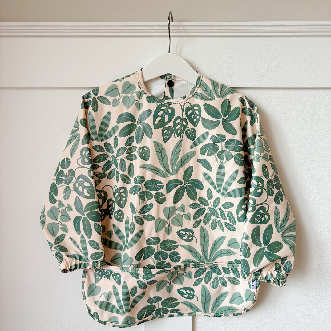 Long Sleeved Baby Bib - Houseplant Haven