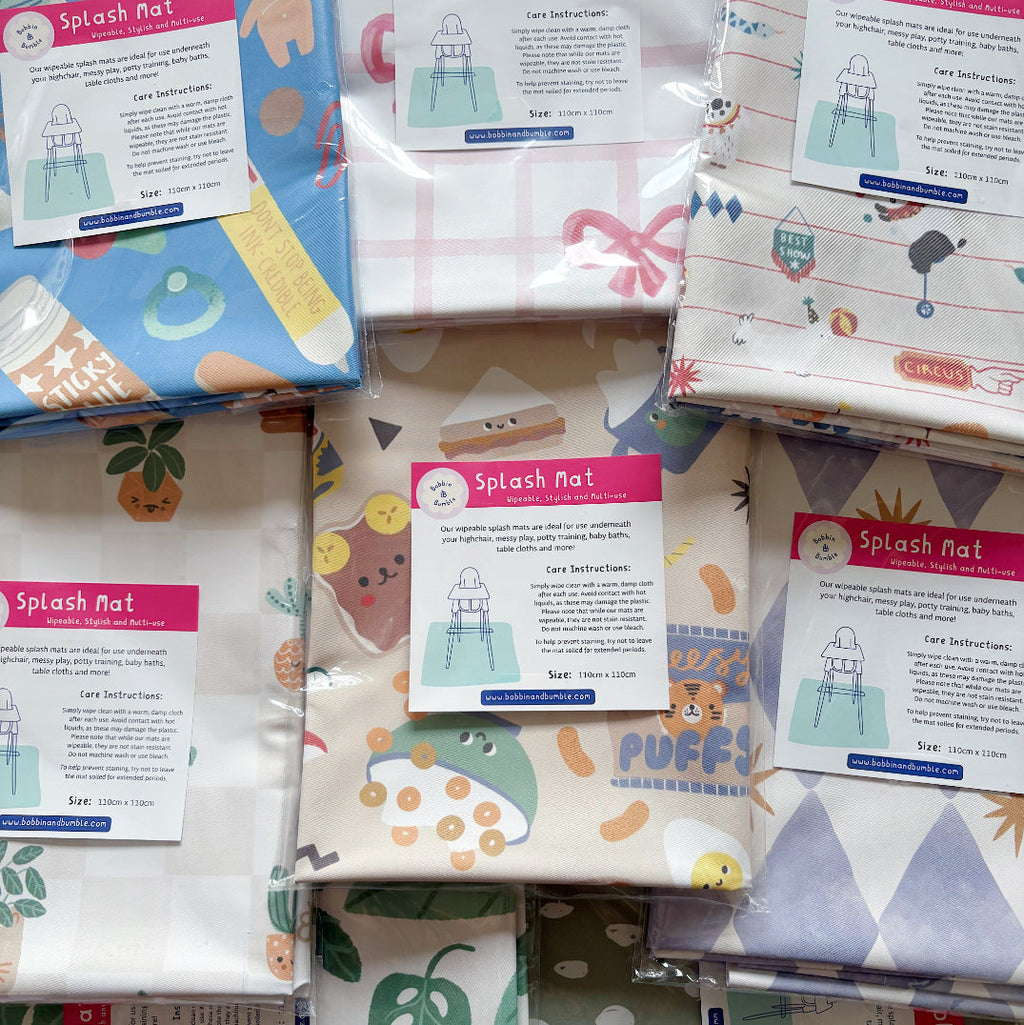 Splash mat - Blue Harlequin