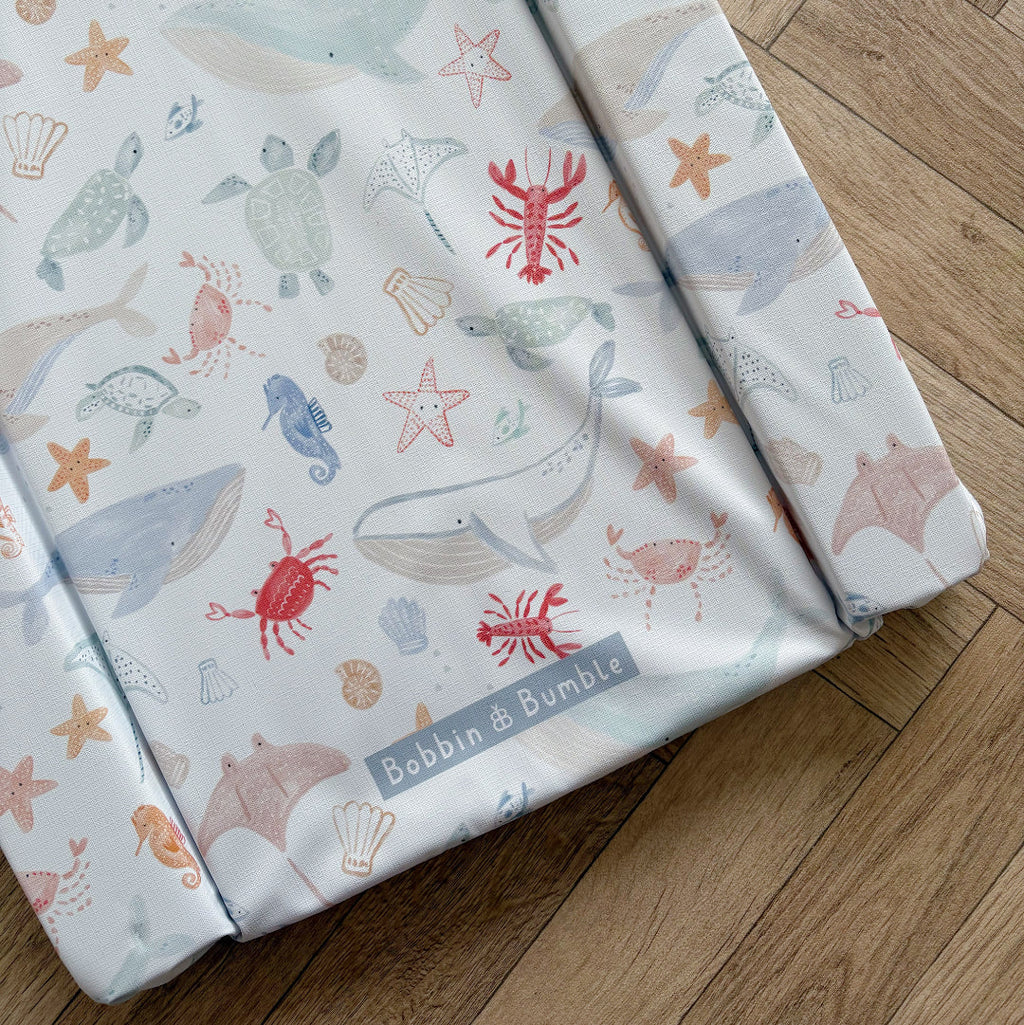 Standard Changing Mat - Deep Blue Sea Print