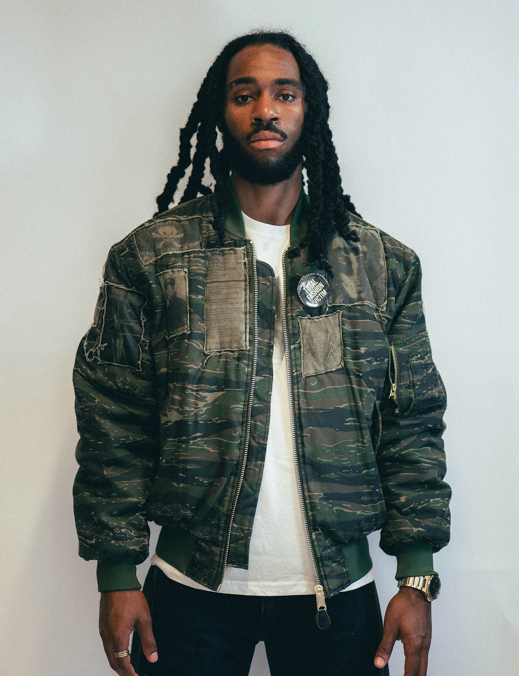 MA1 Patched Bomber in Tiger Camo