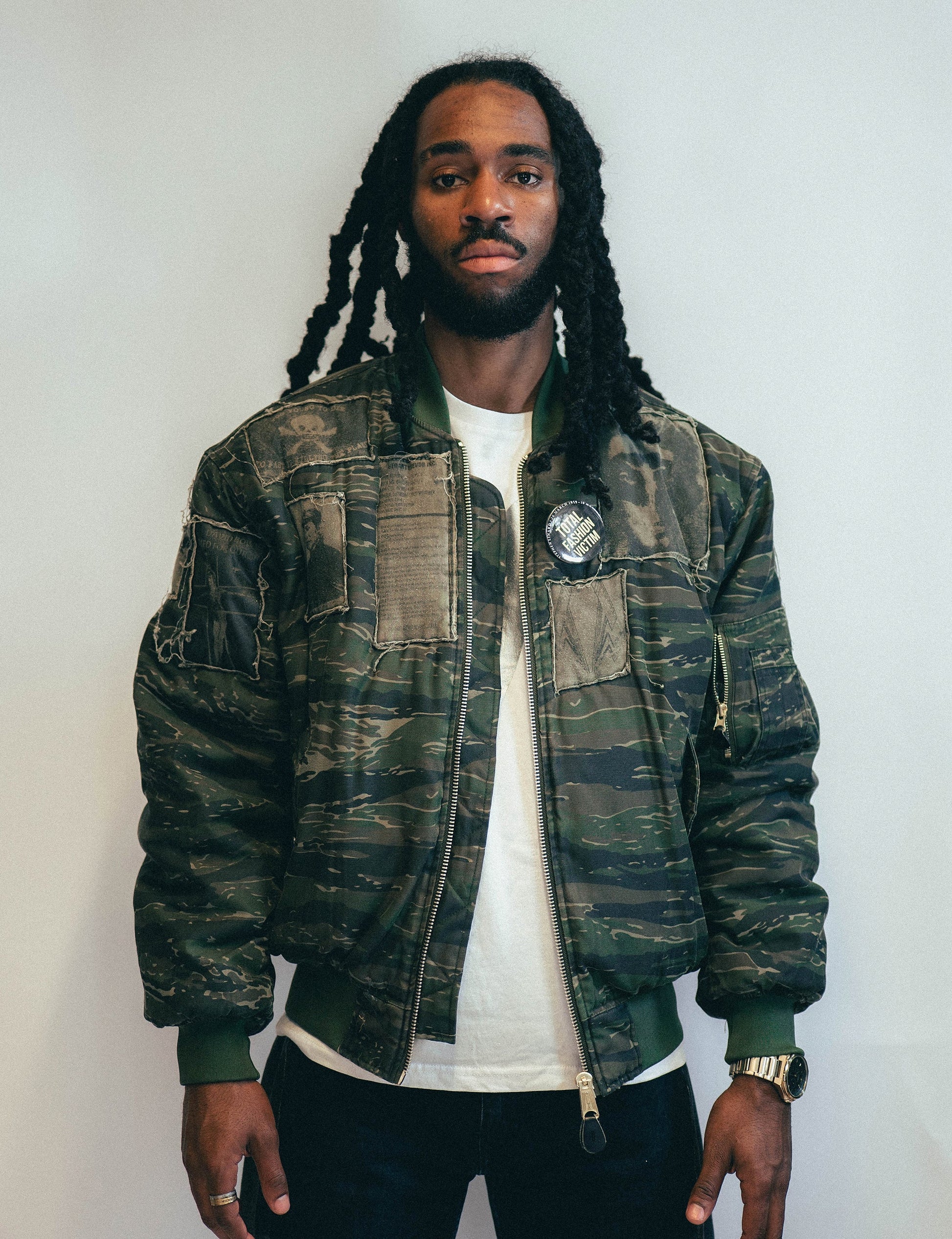 MA1 Patched Bomber in Tiger Camo