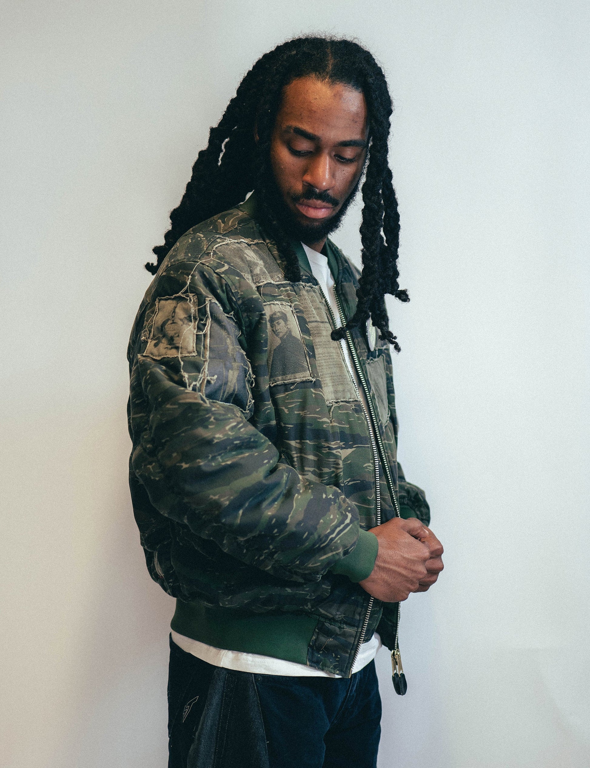 MA1 Patched Bomber in Tiger Camo