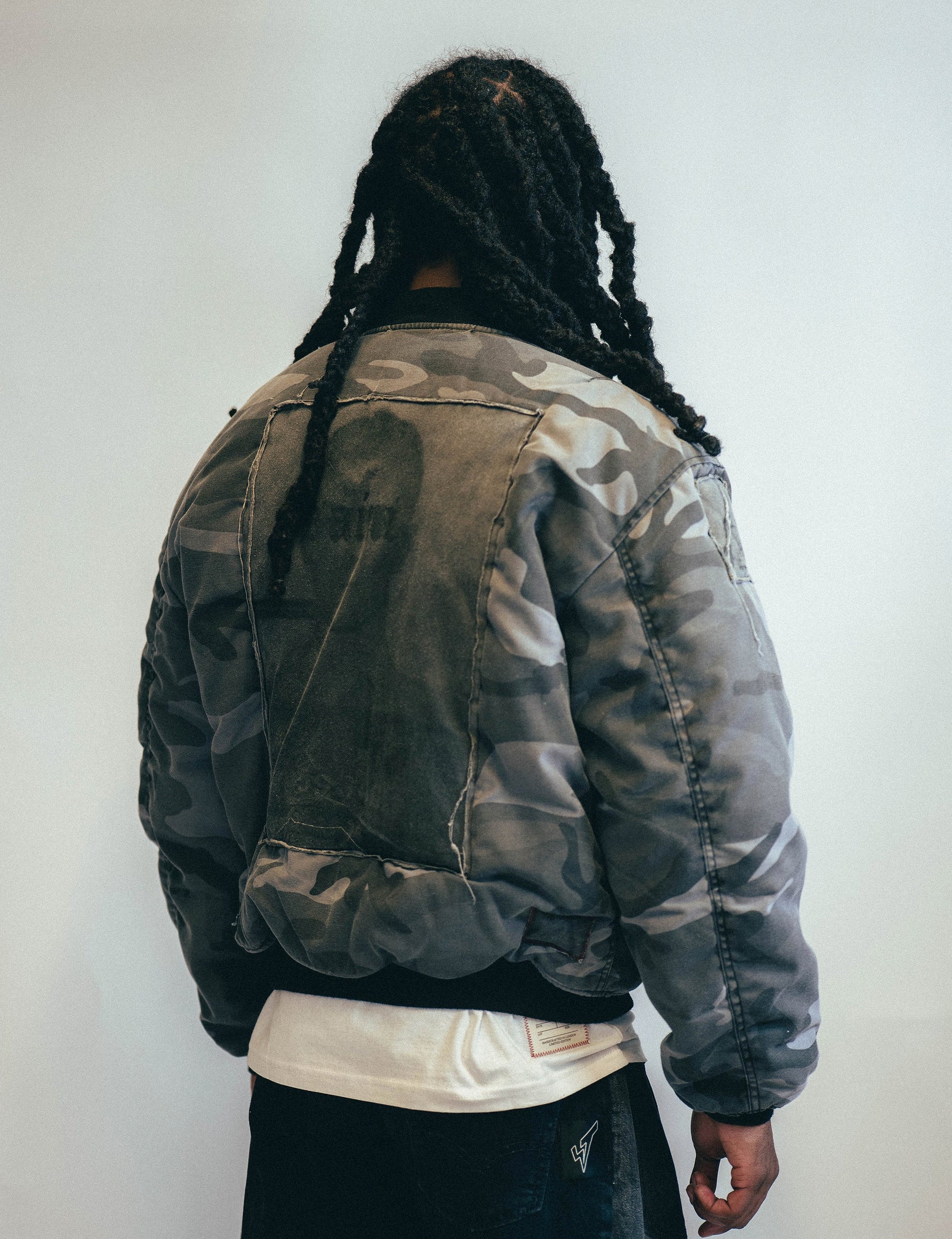 MA1 Bomber Jacket in Grey Camo