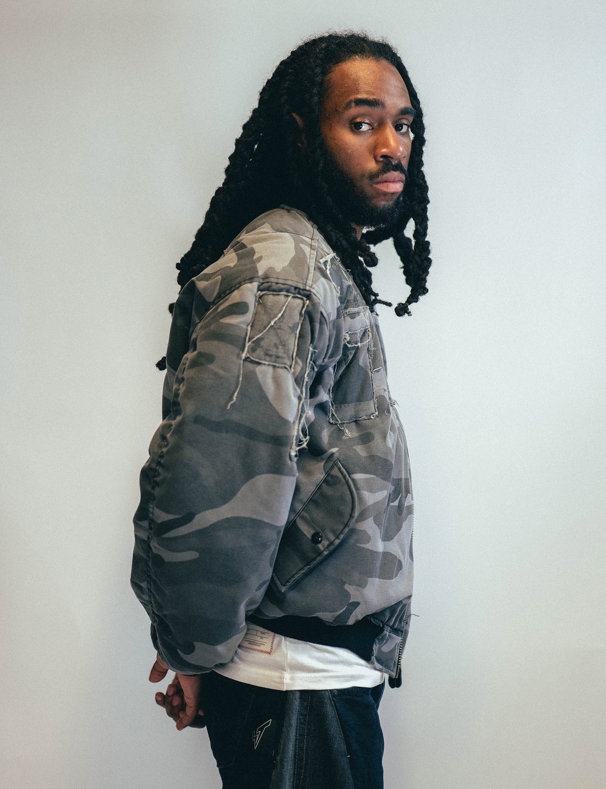 MA1 Bomber Jacket in Grey Camo