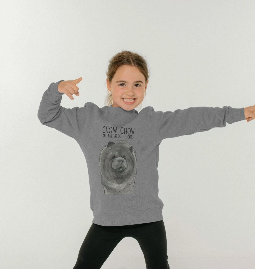 Blue Chow Chow Organic Cotton Sweatshirt for Kids