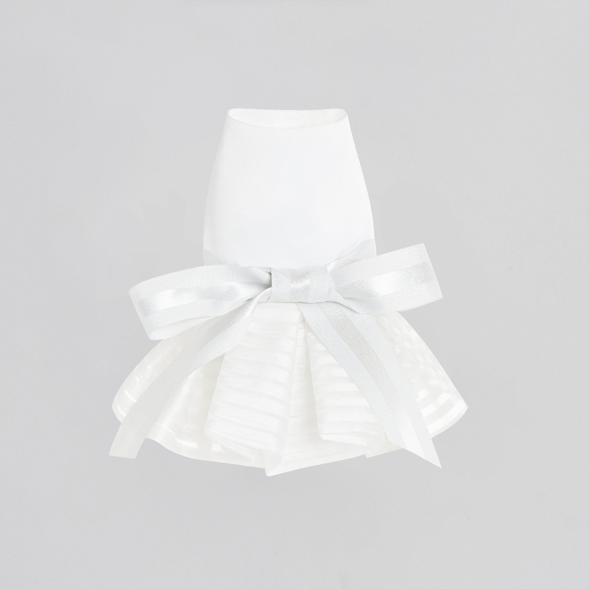 Bowknot Dress with Pleated Hem