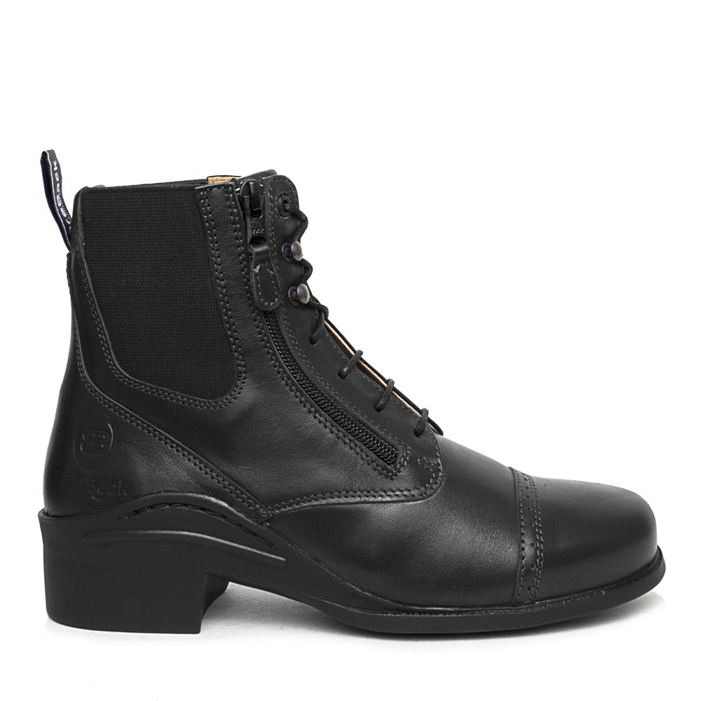 Zip Jodhpur Boots in Black