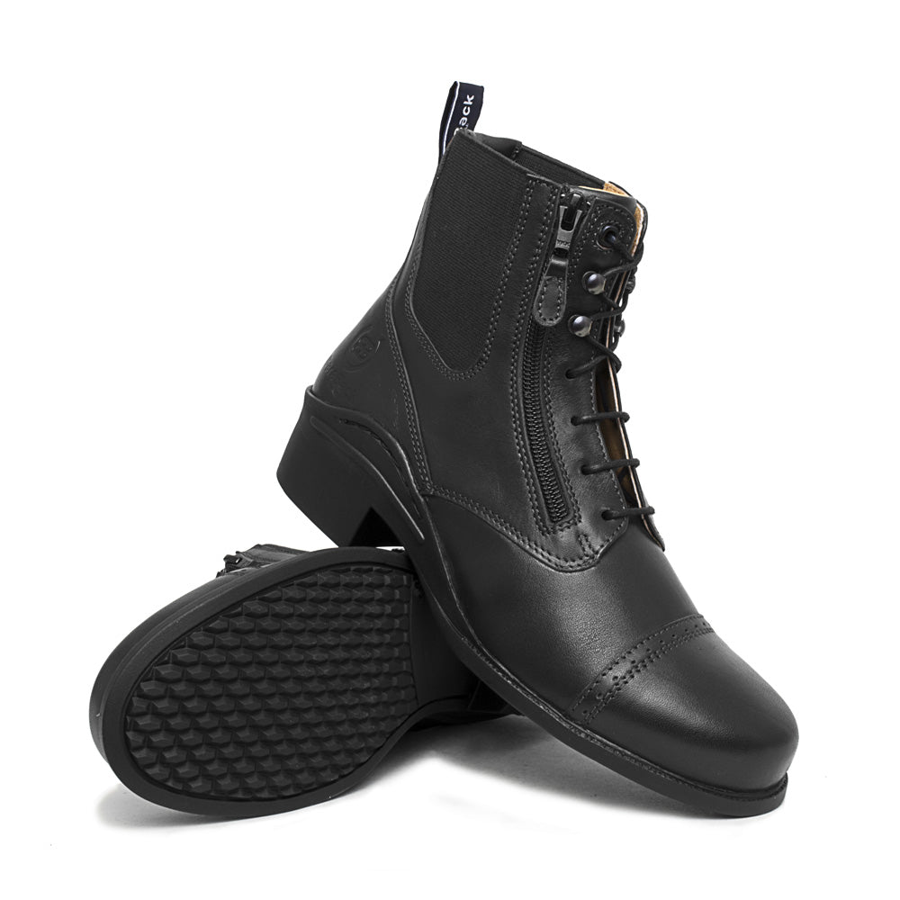 Zip Jodhpur Boots in Black