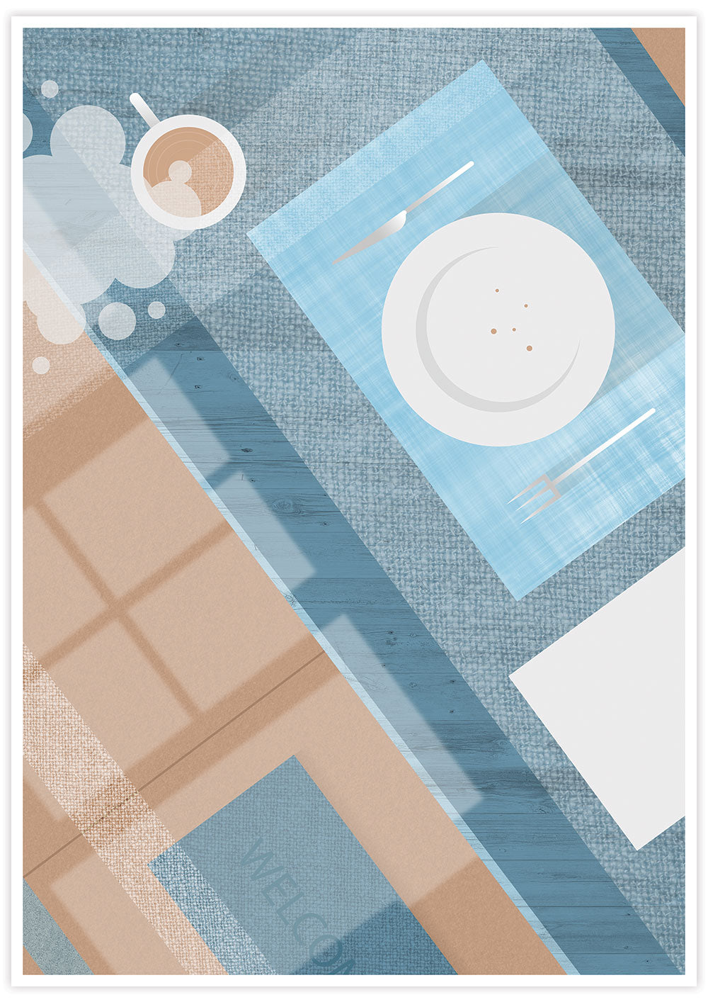 Breakfast Kitchen Wall Print