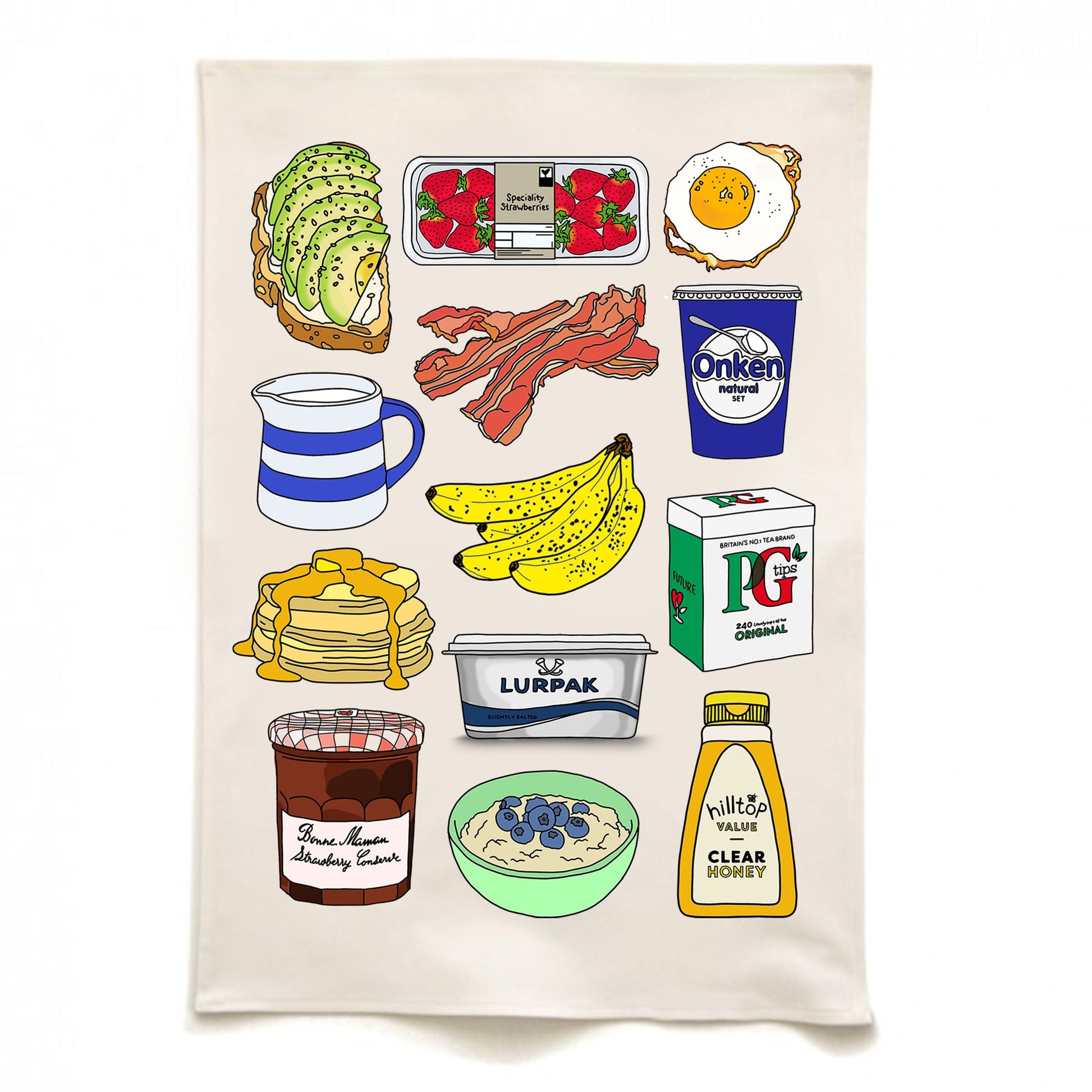 Organic Cotton Breakfast Tea Towel