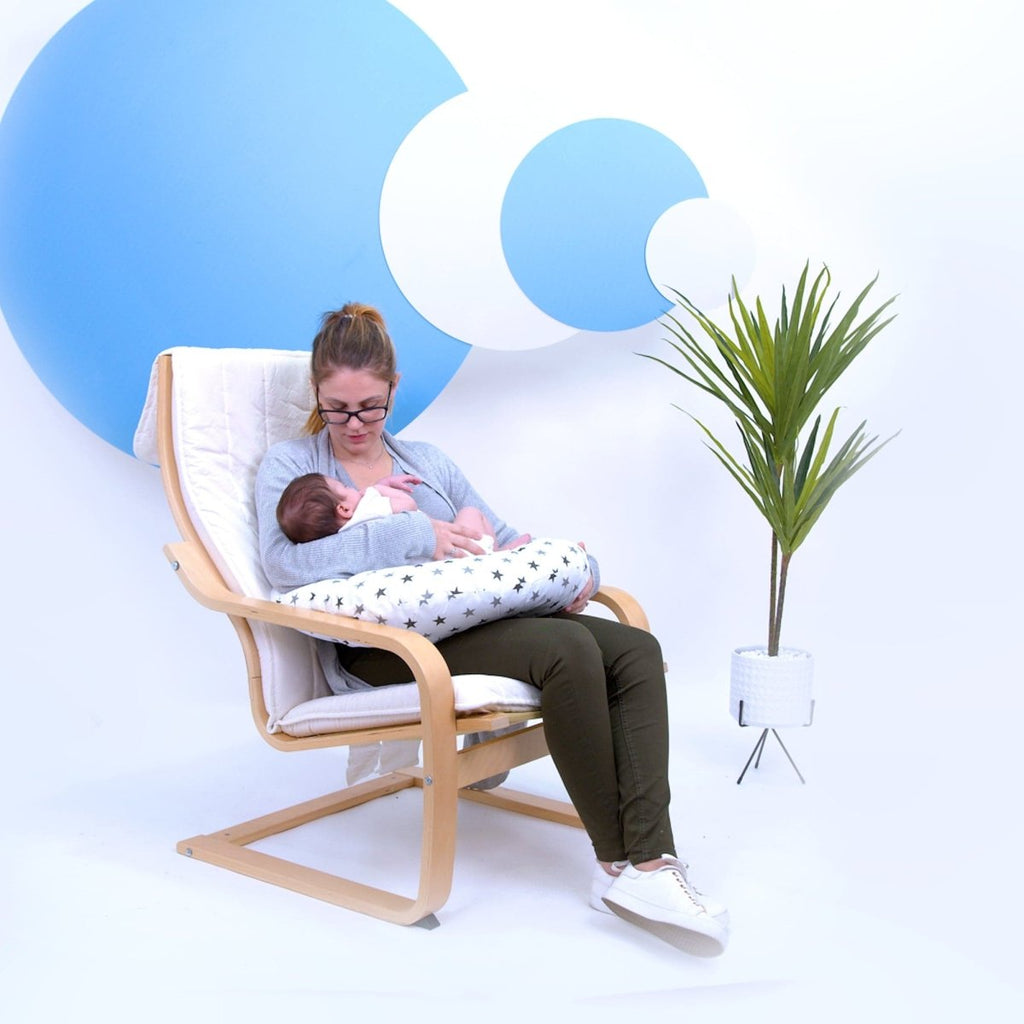 Silver Twinkle Nursing Pillow Cover