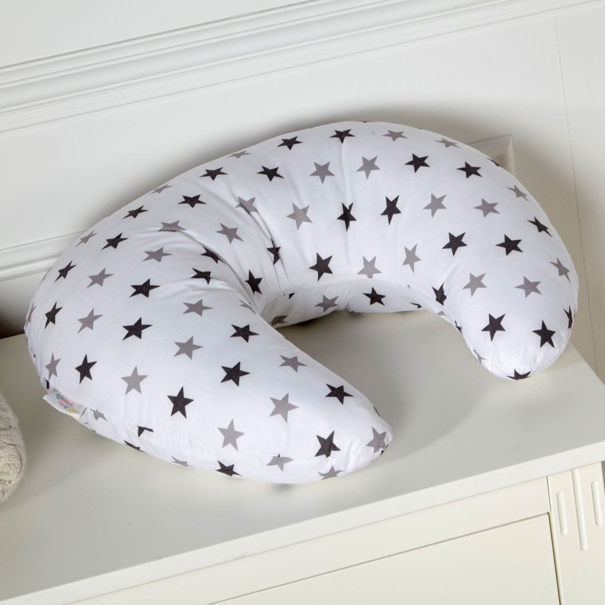 Silver Twinkle Nursing Pillow Cover