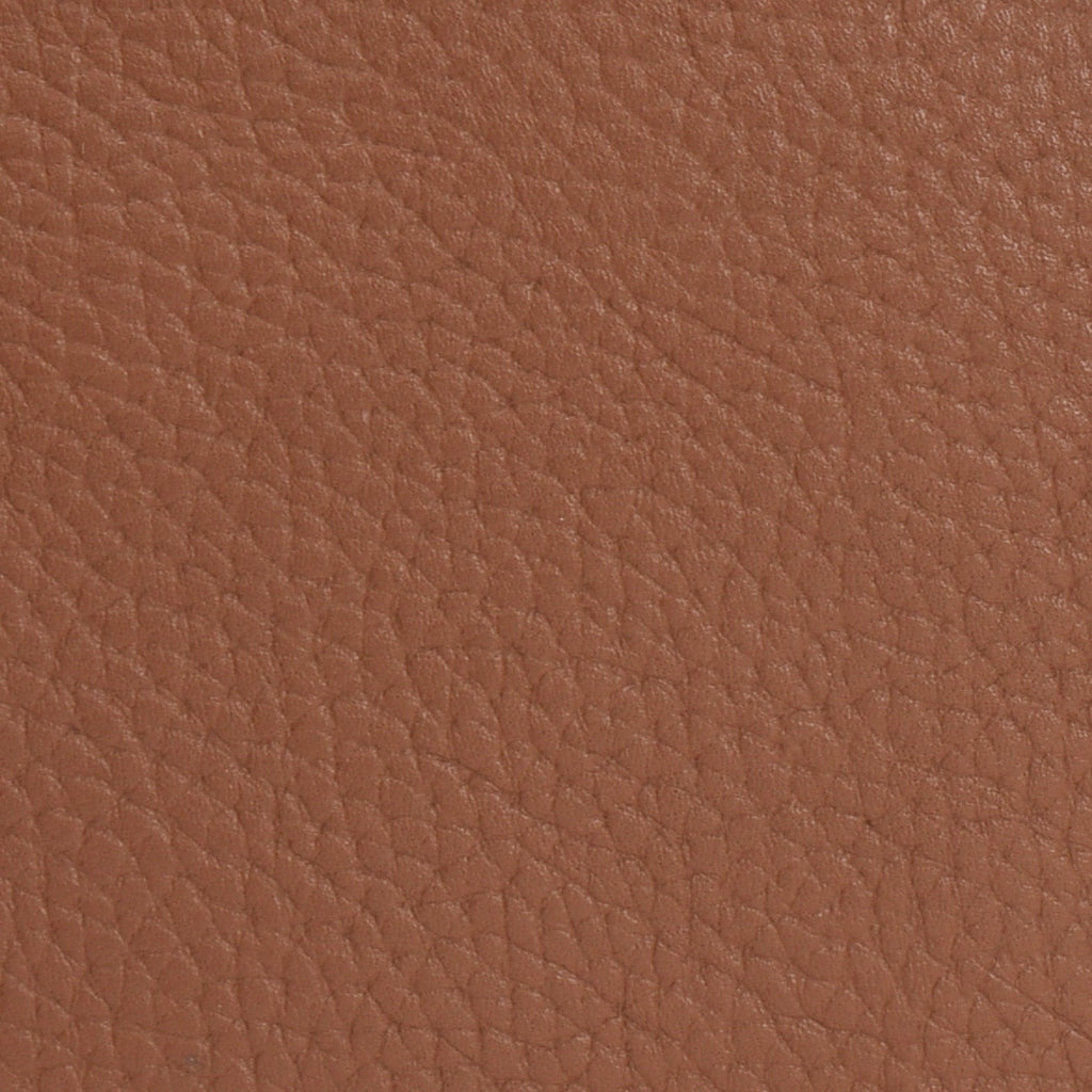Camel Pebbled Leather Tote Bag